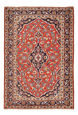 Alfombra persa - Keshan - 149 x 98 cm - rojo