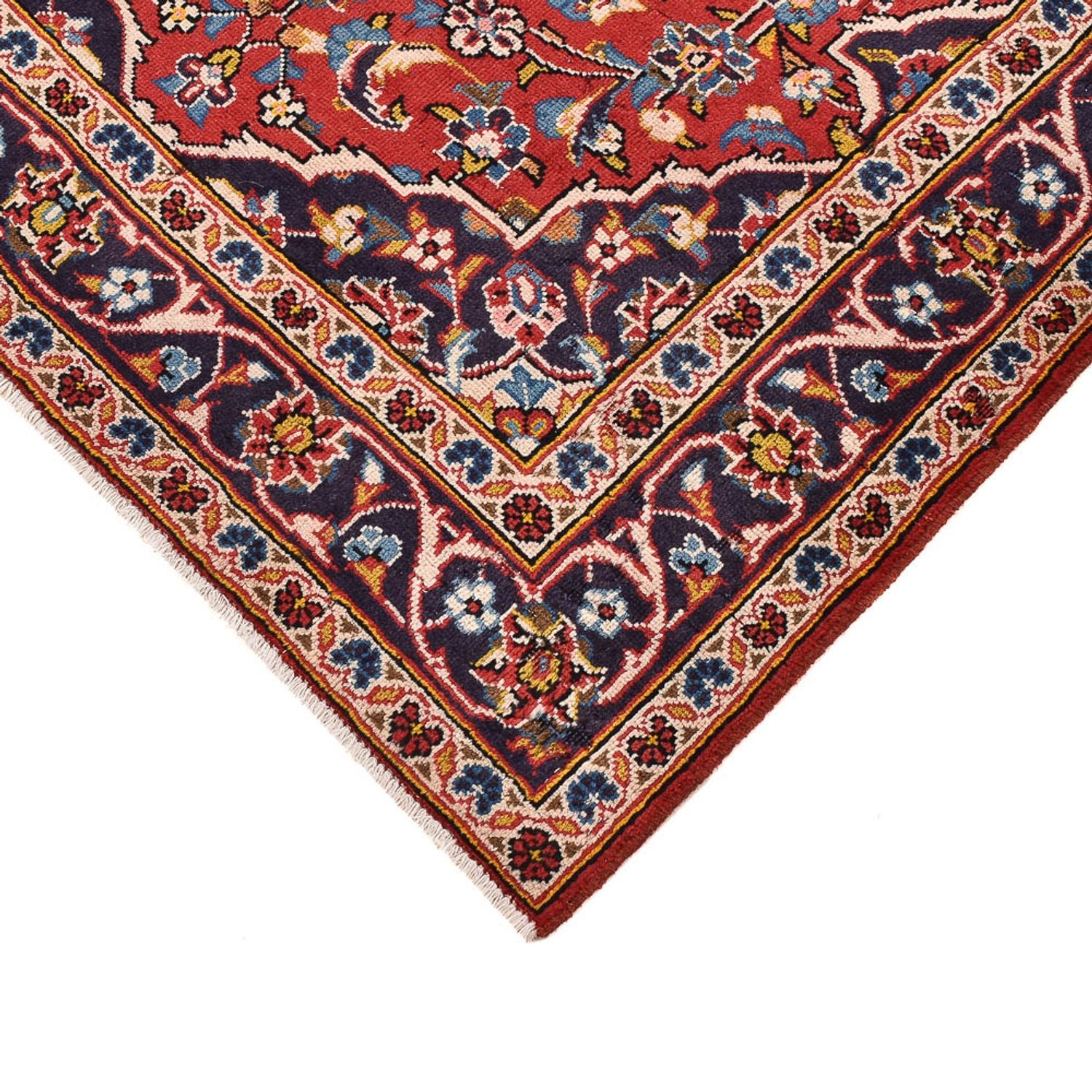 Alfombra persa - Keshan - 149 x 98 cm - rojo