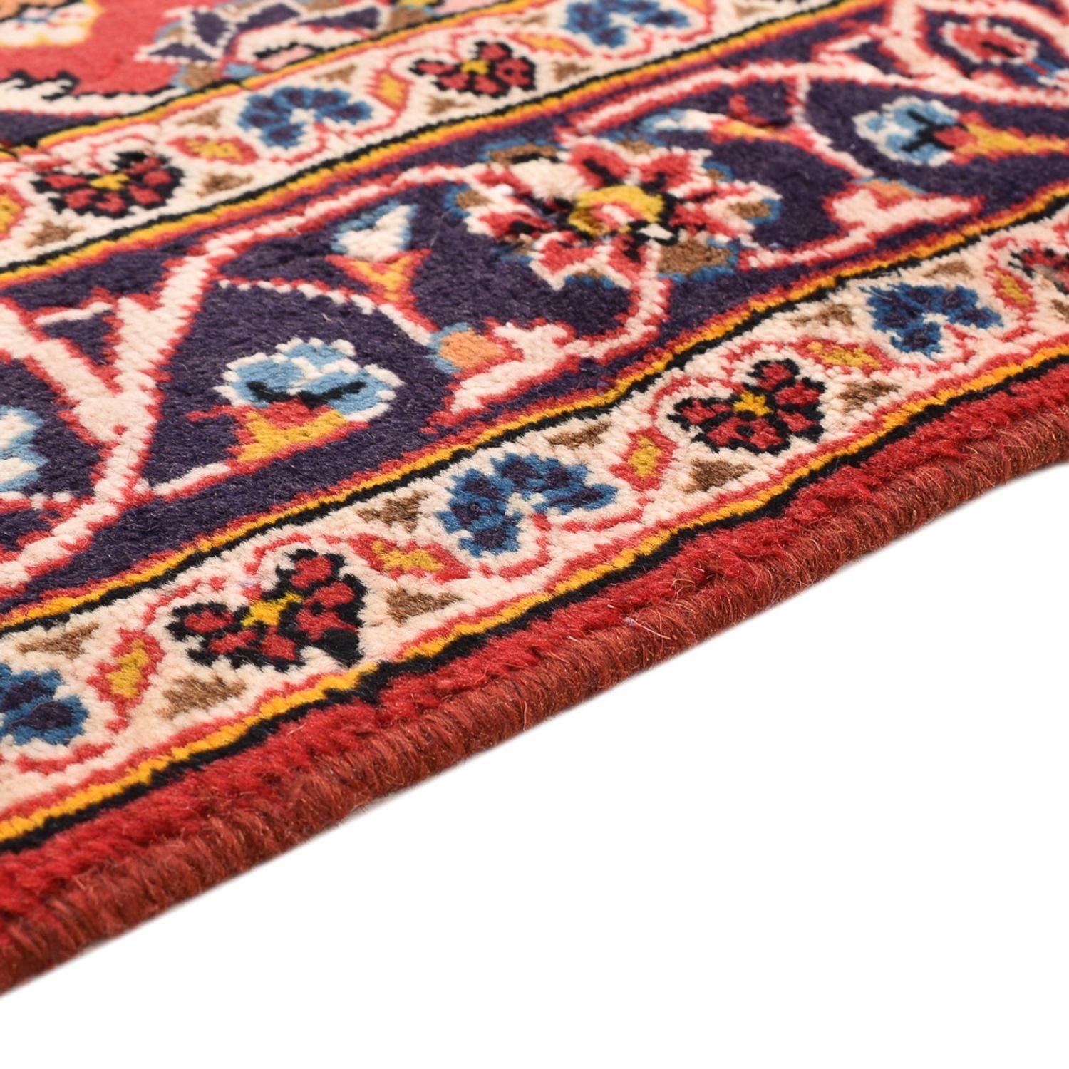 Alfombra persa - Keshan - 149 x 98 cm - rojo