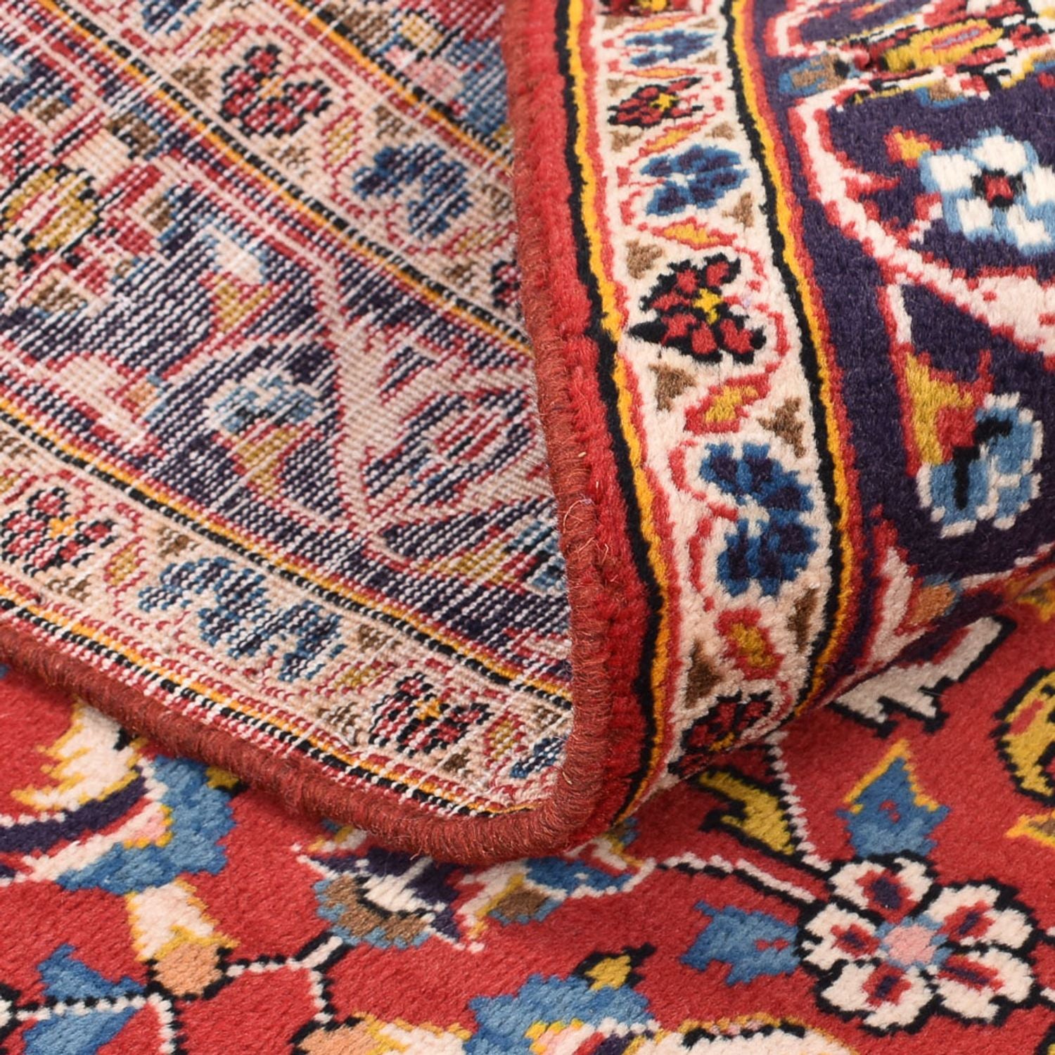 Alfombra persa - Keshan - 149 x 98 cm - rojo