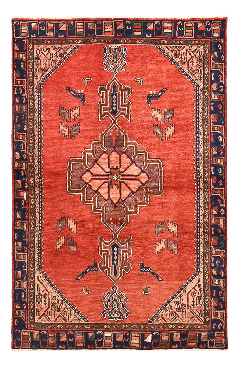 Alfombra persa - Nómada - 199 x 131 cm - rojo