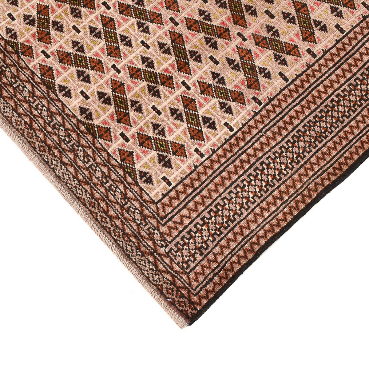 Alfombra Turkaman - 190 x 128 cm - rojo claro