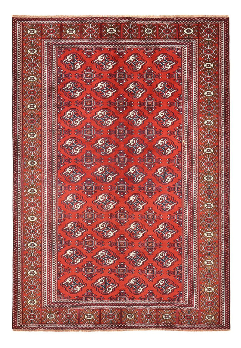 Alfombra Turkaman - 273 x 185 cm - rojo