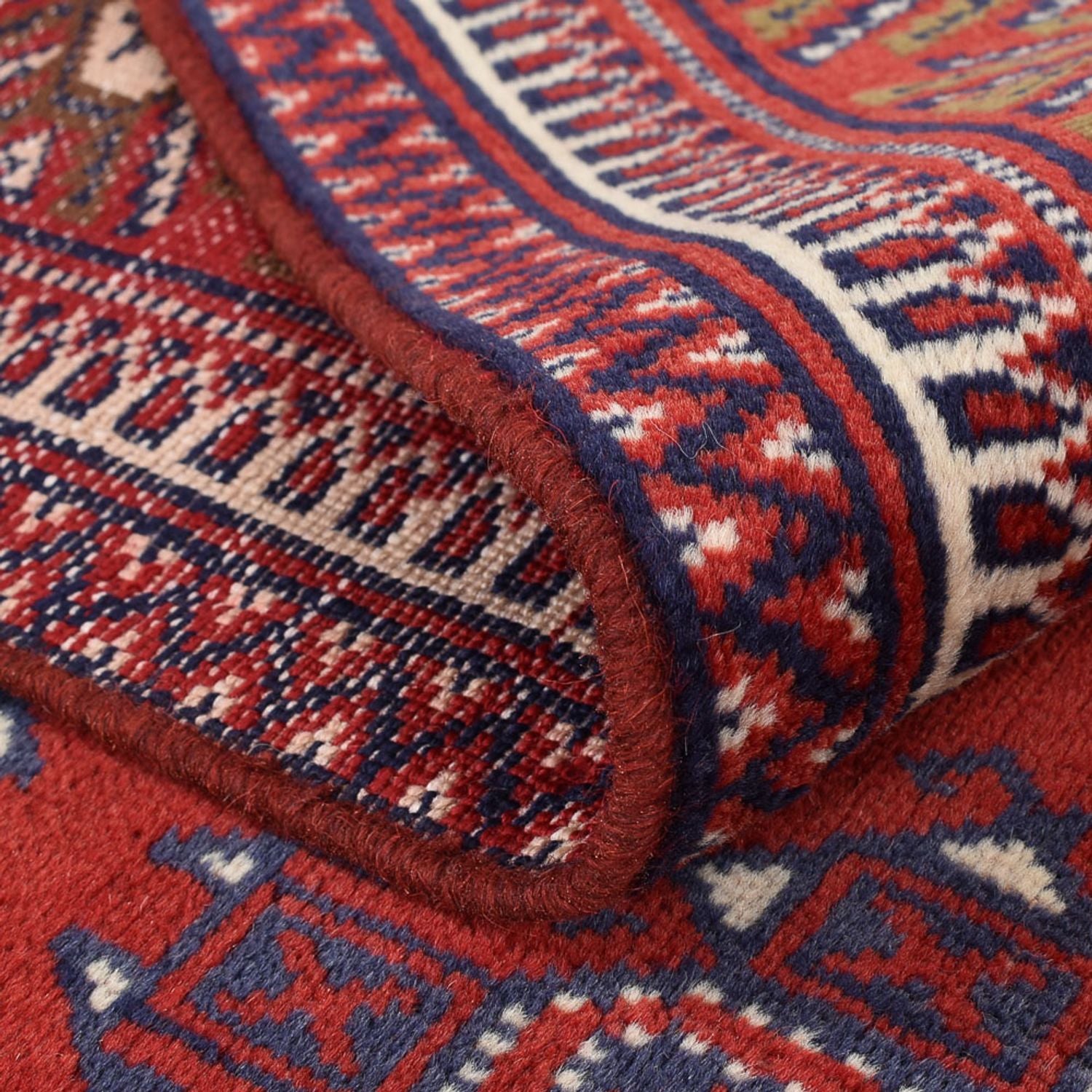 Alfombra Turkaman - 273 x 185 cm - rojo