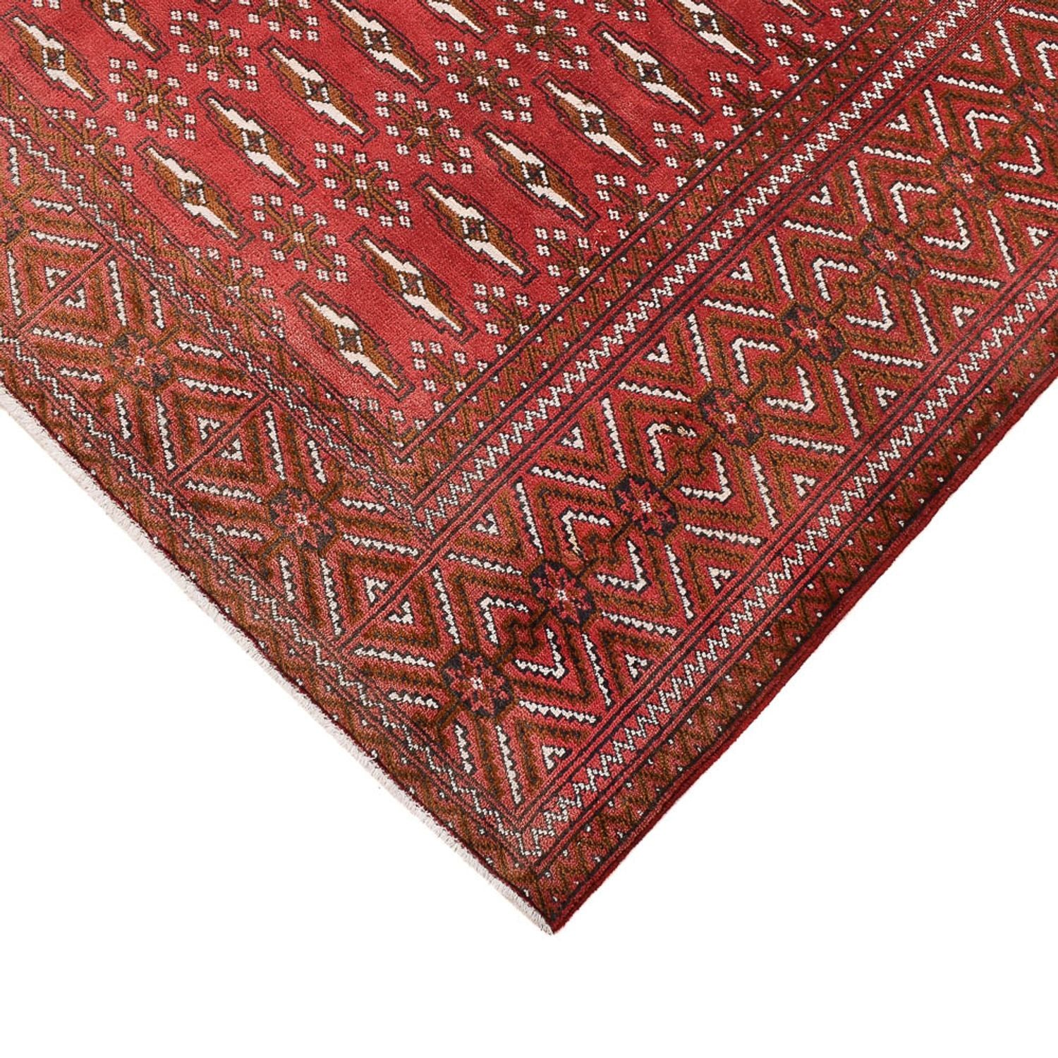 Alfombra Turkaman - 280 x 203 cm - rojo claro