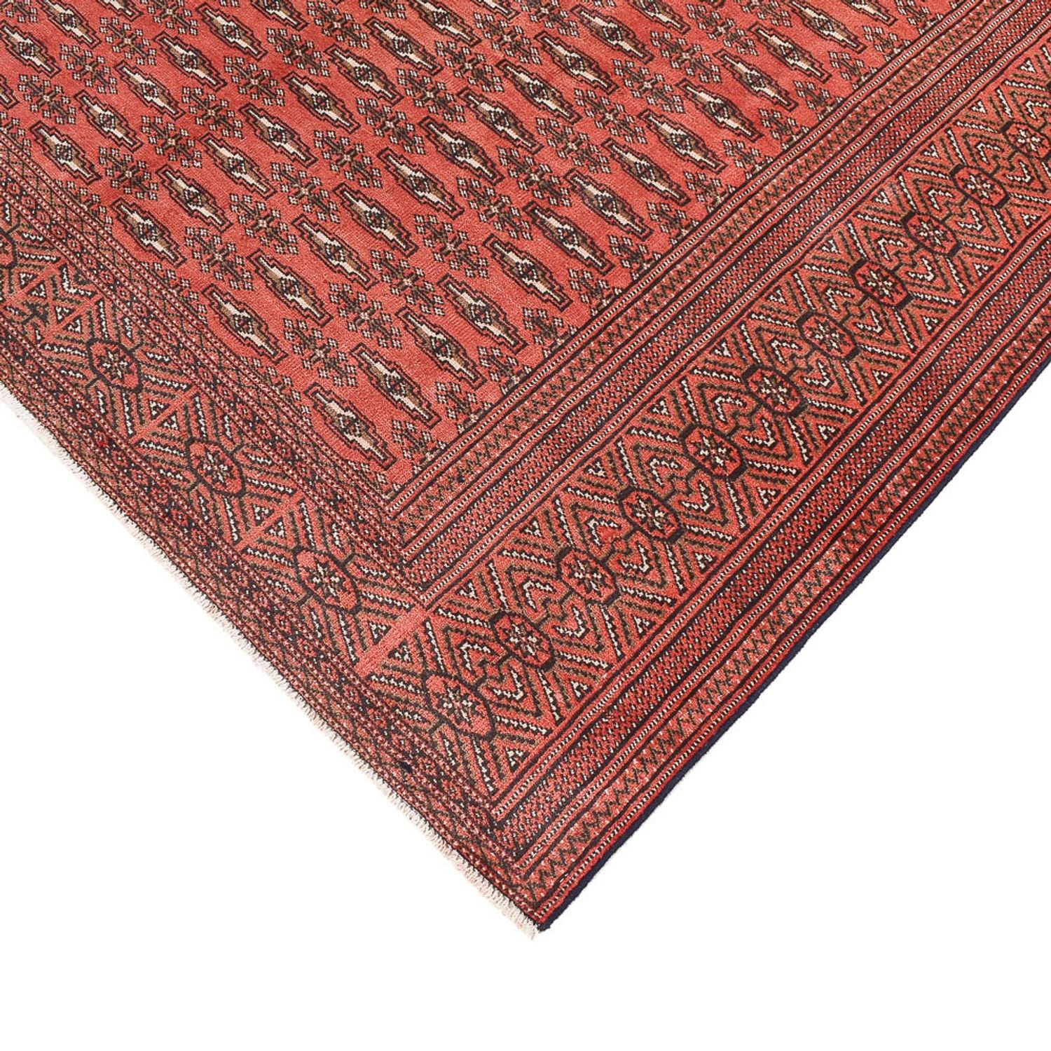 Alfombra Turkaman - 289 x 191 cm - rojo