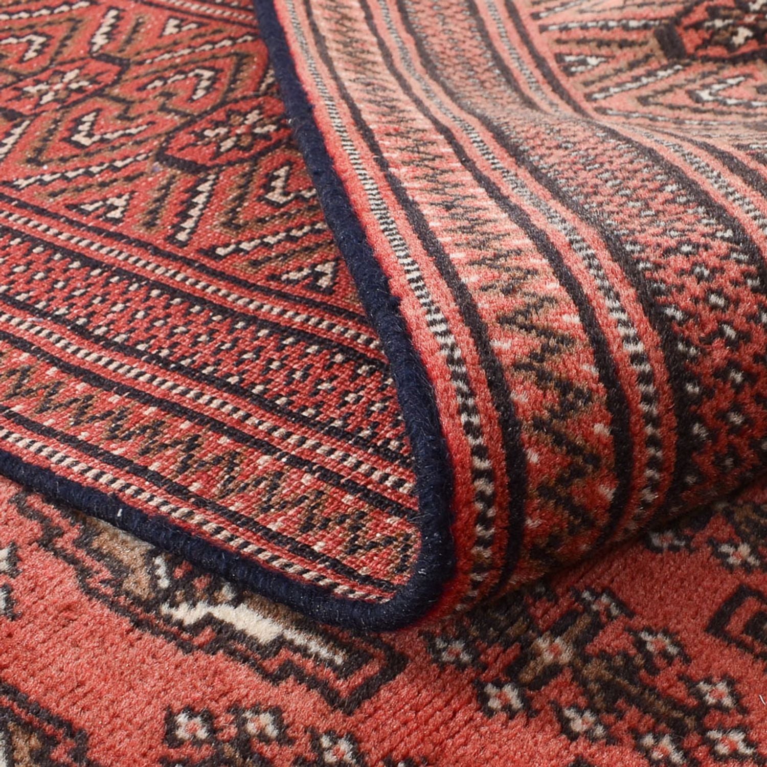 Alfombra Turkaman - 289 x 191 cm - rojo