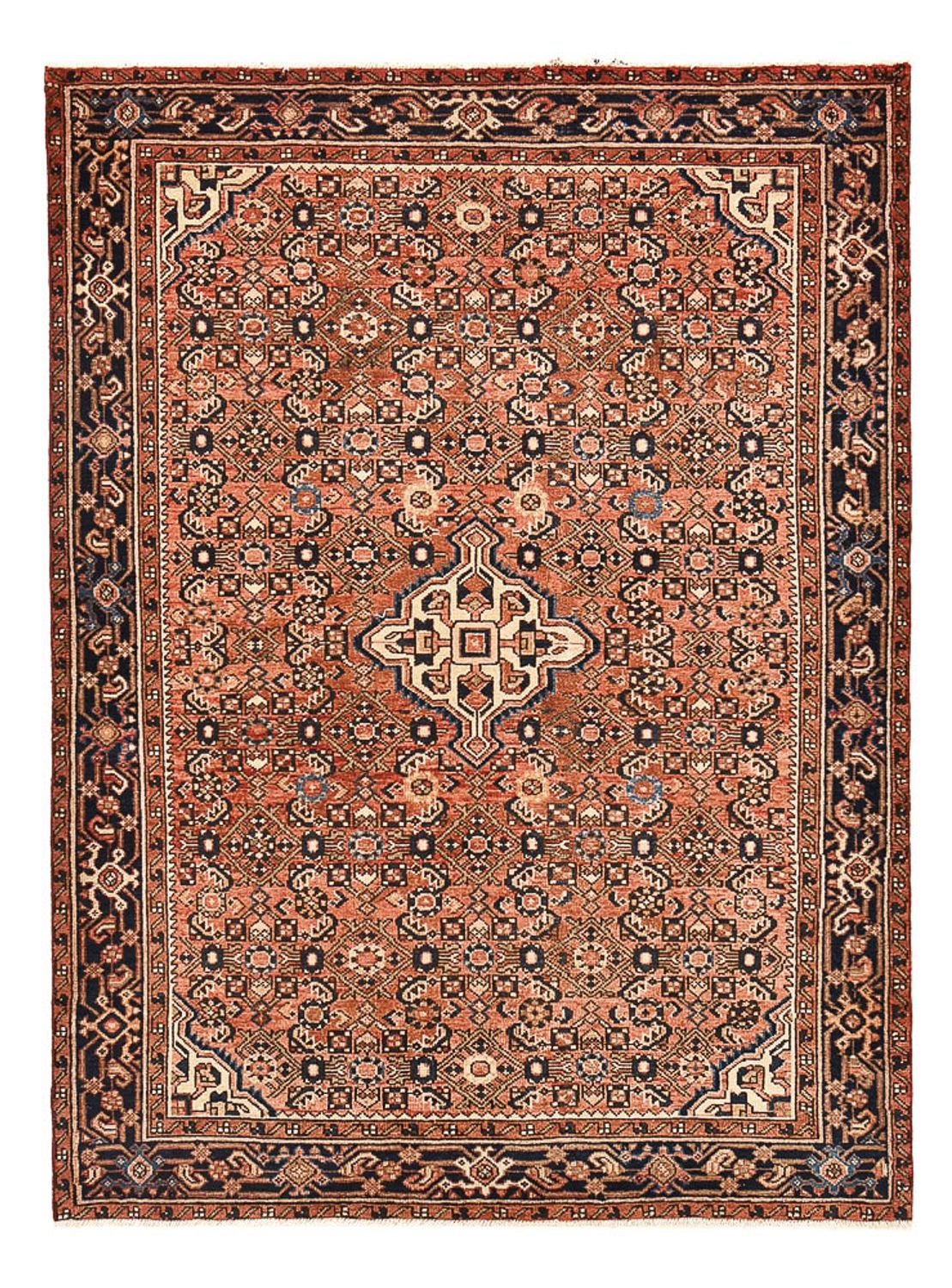 Alfombra persa - Nómada - 198 x 145 cm - óxido