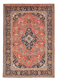 Alfombra persa - Keshan - 205 x 141 cm - rojo claro
