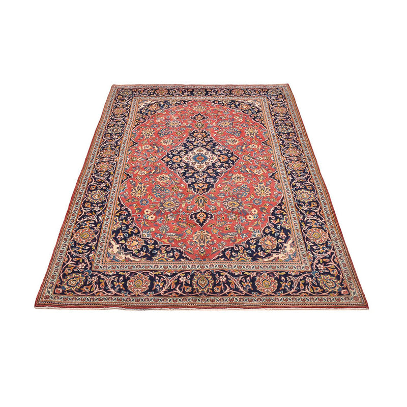 Alfombra persa - Keshan - 205 x 141 cm - rojo claro