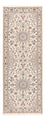 Alfombra de pasillo Alfombra Persa - Nain - Real - 241 x 92 cm - crema