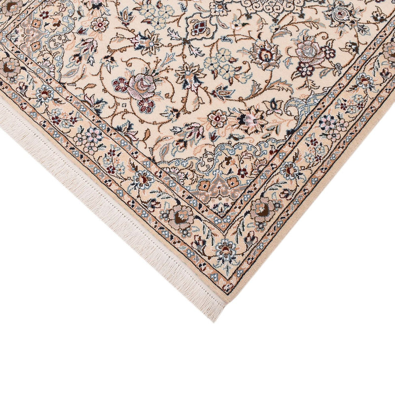 Alfombra de pasillo Alfombra Persa - Nain - Real - 241 x 92 cm - crema