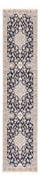 Alfombra de pasillo Alfombra Persa - Nain - Real - 315 x 69 cm - azul oscuro