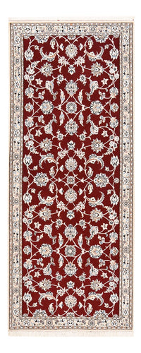 Alfombra de pasillo Alfombra Persa - Nain - Real - 215 x 90 cm - rojo