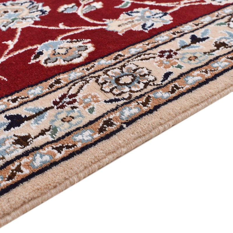 Alfombra de pasillo Alfombra Persa - Nain - Real - 215 x 90 cm - rojo