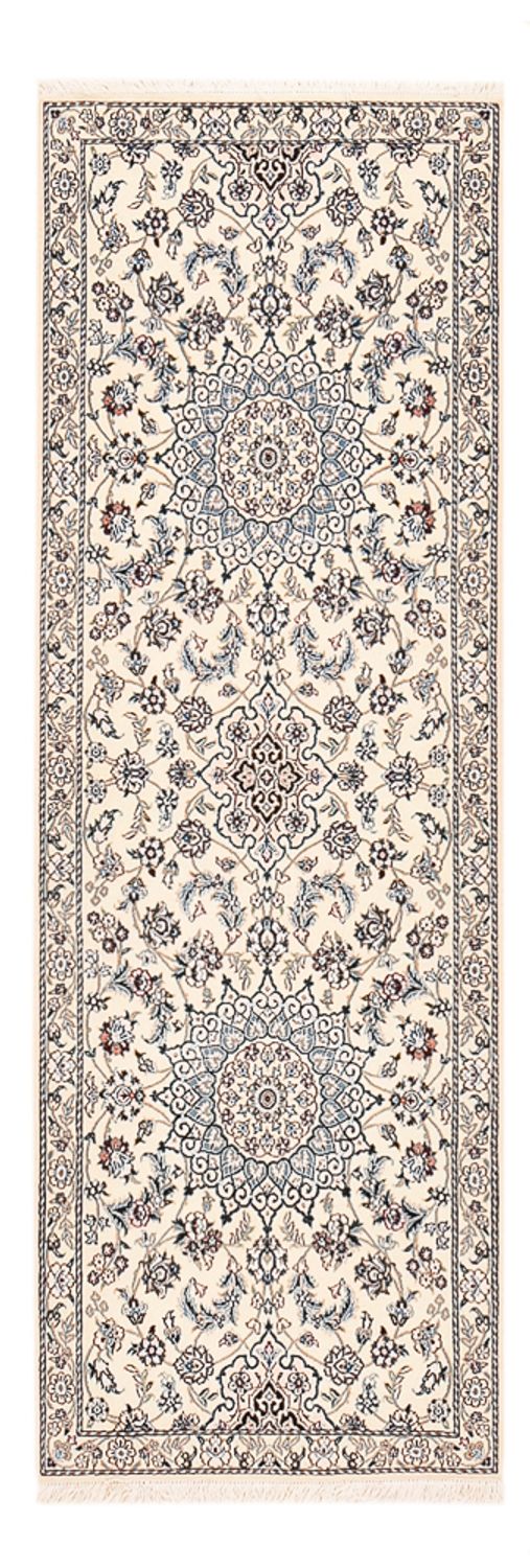 Alfombra de pasillo Alfombra Persa - Nain - Real - 229 x 81 cm - crema