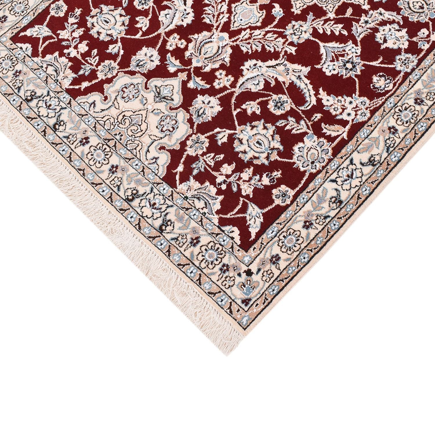 Alfombra de pasillo Alfombra Persa - Nain - Real - 275 x 93 cm - rojo