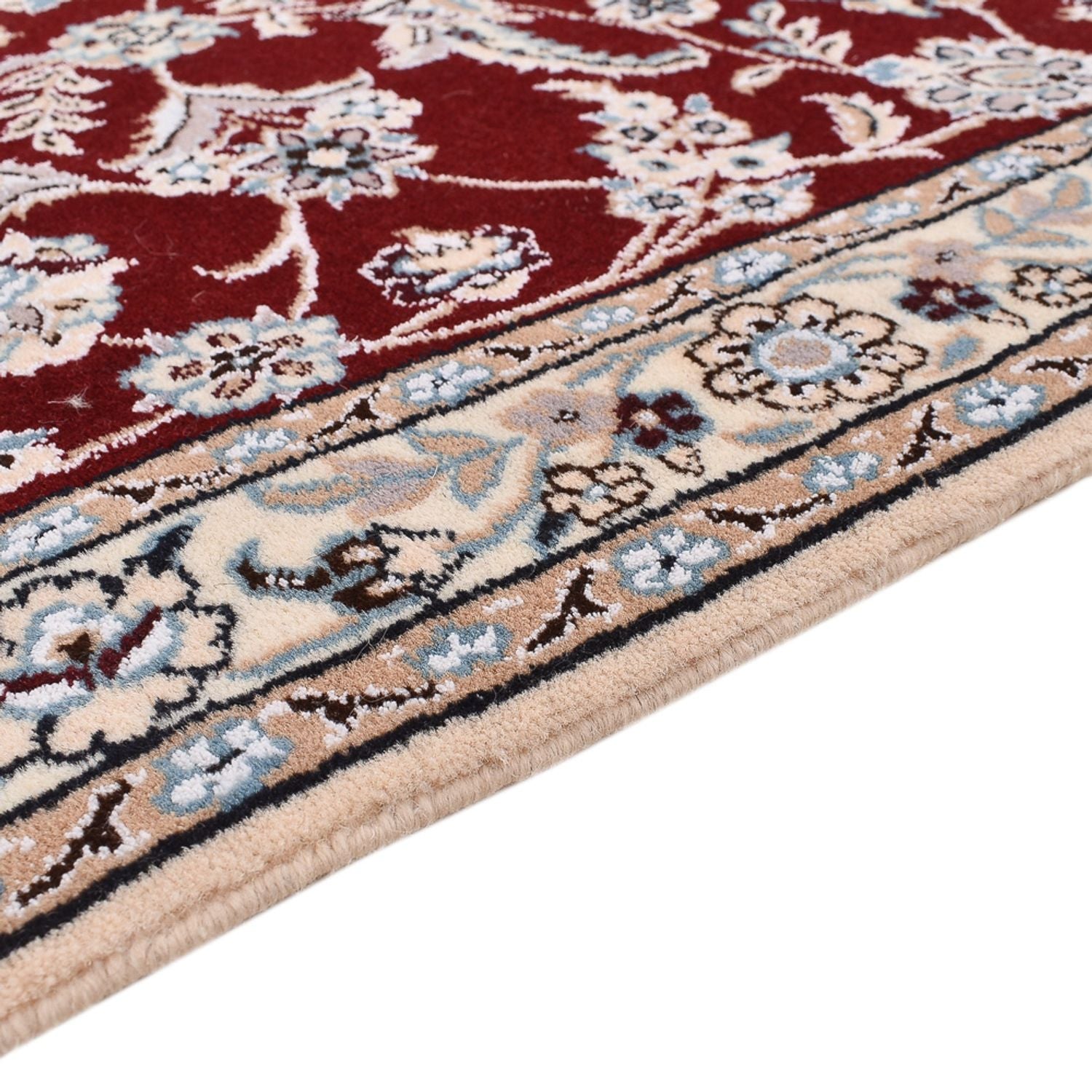 Alfombra de pasillo Alfombra Persa - Nain - Real - 275 x 93 cm - rojo