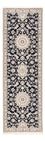 Alfombra de pasillo Alfombra Persa - Nain - Real - 275 x 90 cm - azul oscuro
