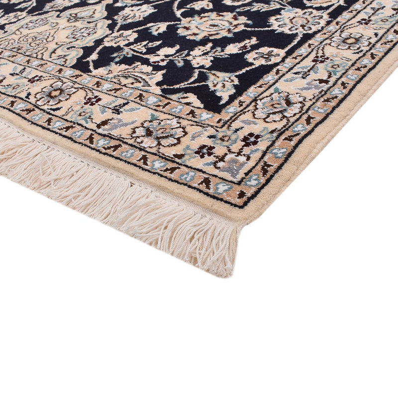 Alfombra de pasillo Alfombra Persa - Nain - Real - 275 x 90 cm - azul oscuro