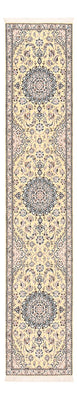 Alfombra de pasillo Alfombra Persa - Nain - Real - 309 x 61 cm - beige
