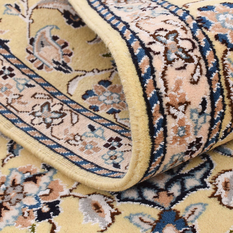 Alfombra de pasillo Alfombra Persa - Nain - Real - 309 x 61 cm - beige