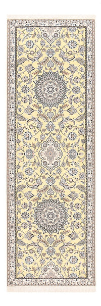 Alfombra de pasillo Alfombra Persa - Nain - Real - 263 x 90 cm - beige