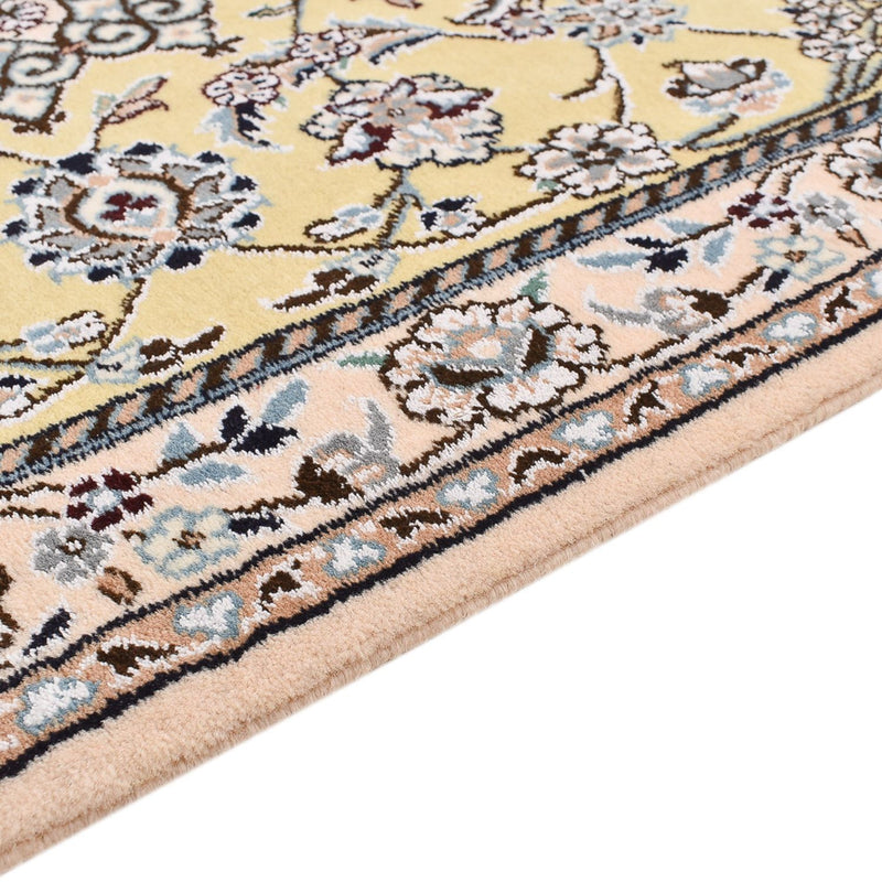Alfombra de pasillo Alfombra Persa - Nain - Real - 263 x 90 cm - beige