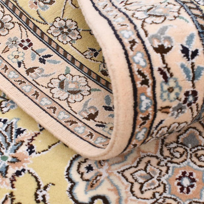 Alfombra de pasillo Alfombra Persa - Nain - Real - 263 x 90 cm - beige