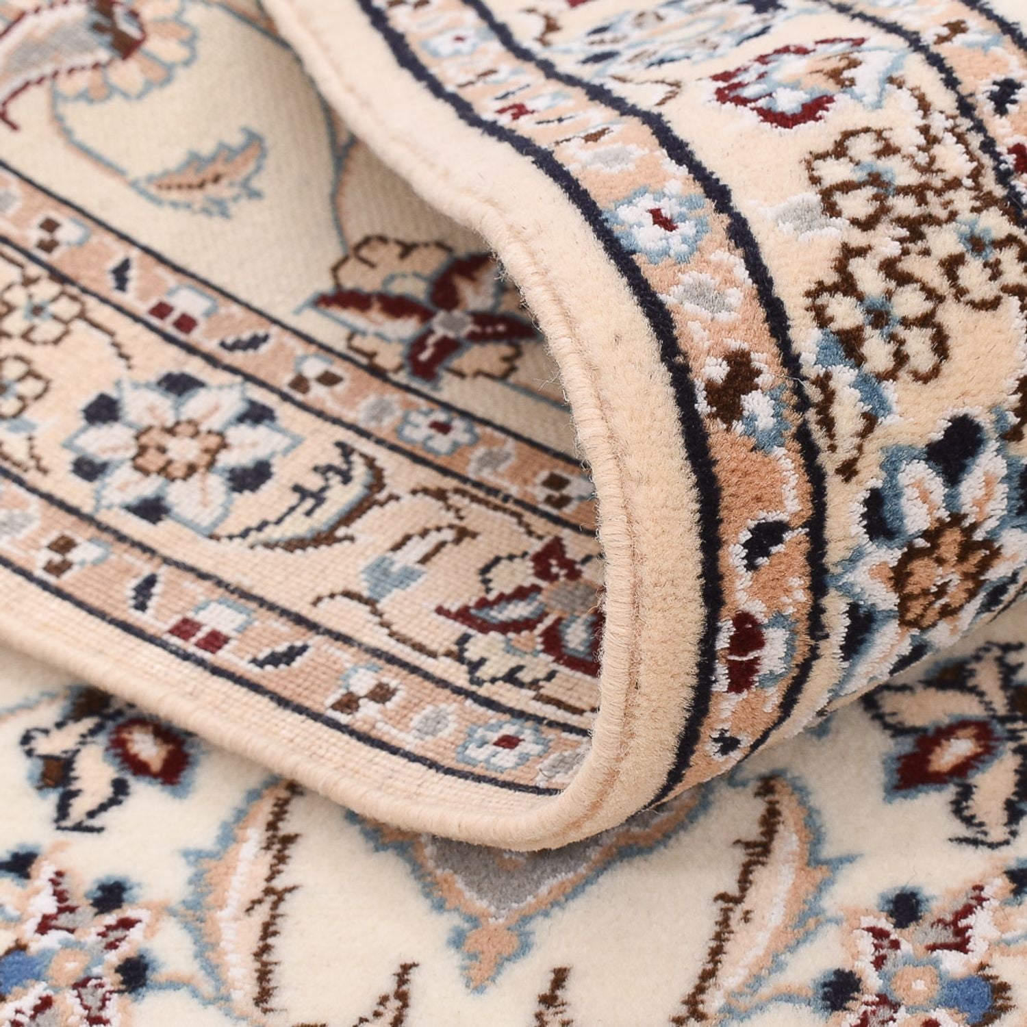 Alfombra de pasillo Alfombra Persa - Nain - Real - 229 x 70 cm - crema