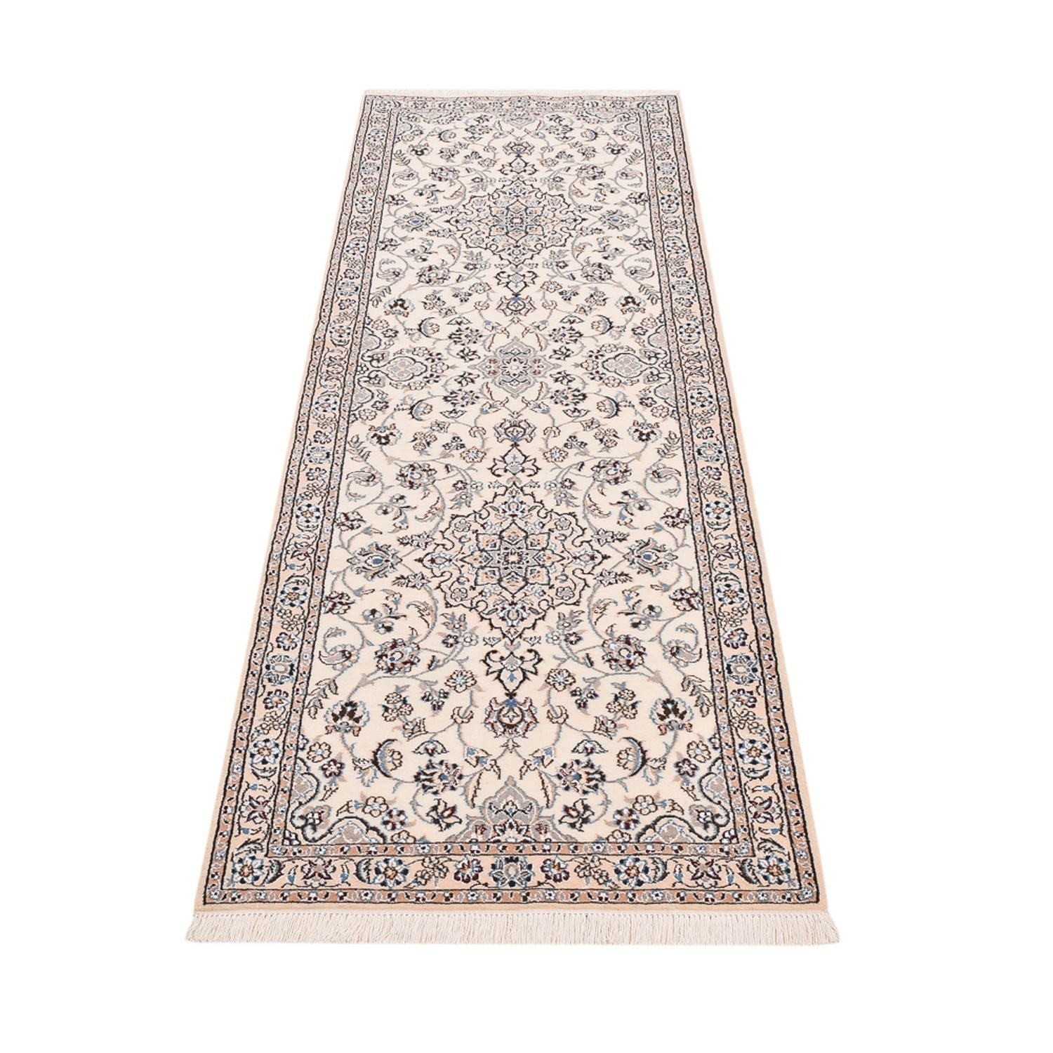 Alfombra de pasillo Alfombra Persa - Nain - Real - 229 x 70 cm - crema