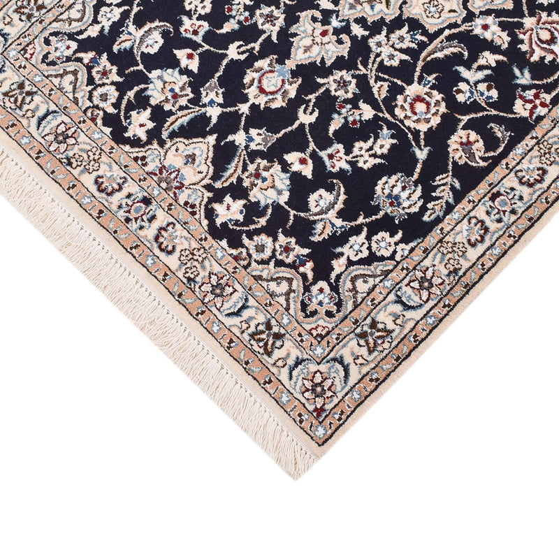 Alfombra de pasillo Alfombra Persa - Nain - Real - 213 x 72 cm - azul oscuro