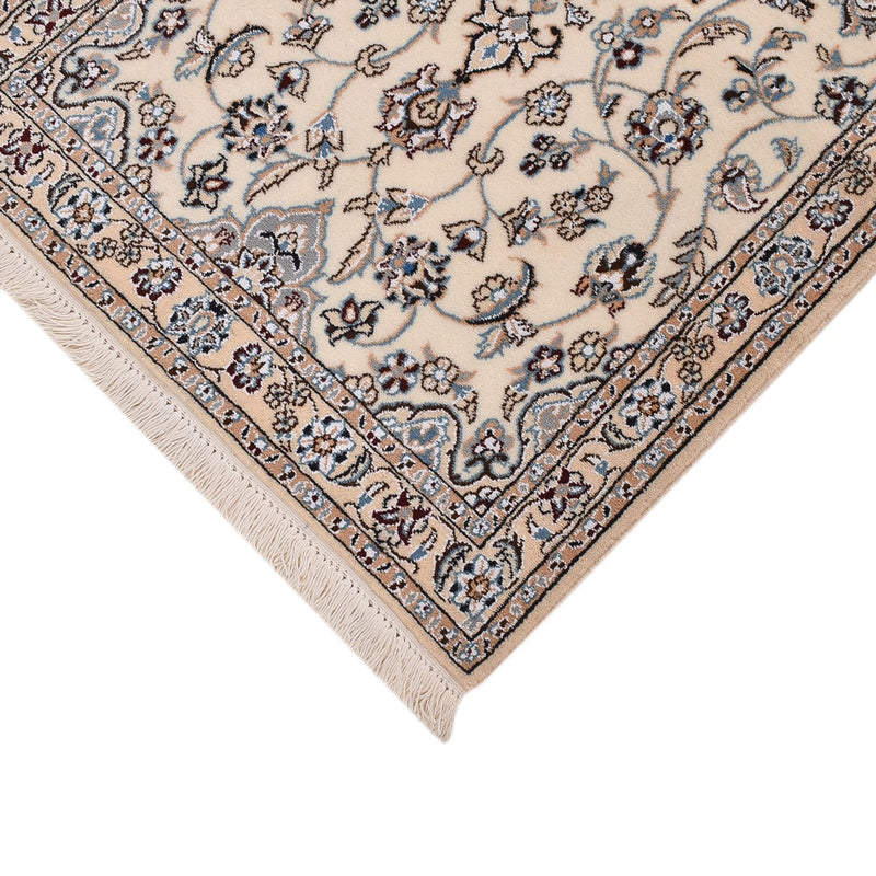 Alfombra de pasillo Alfombra Persa - Nain - Real - 220 x 70 cm - crema
