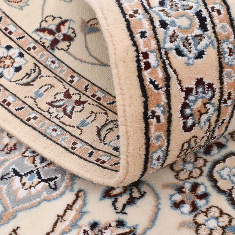 Alfombra de pasillo Alfombra Persa - Nain - Real - 220 x 70 cm - crema