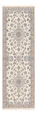Alfombra de pasillo Alfombra Persa - Nain - Real - 215 x 71 cm - crema