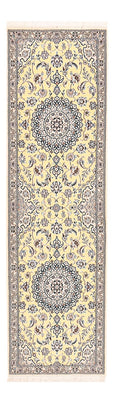 Alfombra de pasillo Alfombra Persa - Nain - Real - 204 x 60 cm - beige
