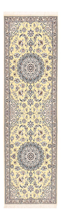 Alfombra de pasillo Alfombra Persa - Nain - Real - 204 x 60 cm - beige