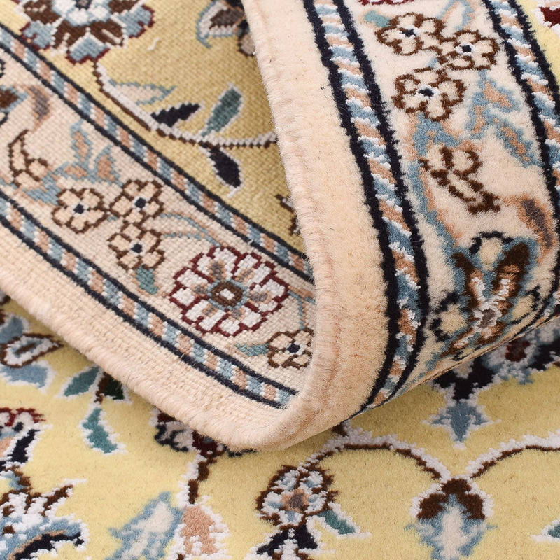 Alfombra de pasillo Alfombra Persa - Nain - Real - 204 x 60 cm - beige