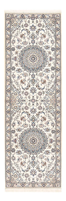 Alfombra de pasillo Alfombra Persa - Nain - Real - 197 x 61 cm - crema