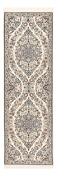 Alfombra de pasillo Alfombra Persa - Nain - Real - 230 x 70 cm - crema