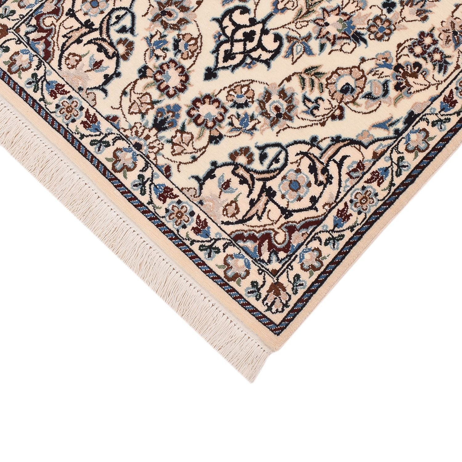 Alfombra de pasillo Alfombra Persa - Nain - Real - 230 x 70 cm - crema