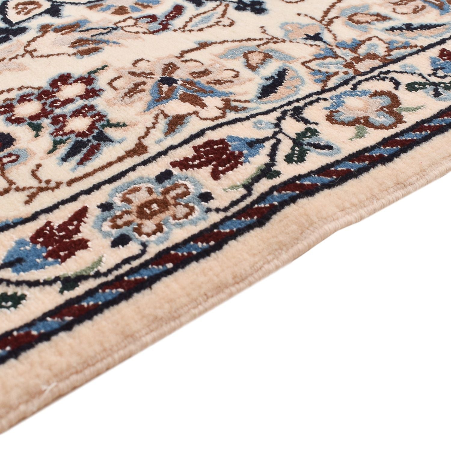 Alfombra de pasillo Alfombra Persa - Nain - Real - 230 x 70 cm - crema