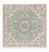 Alfombra Persa - Nain - Real cuadrado  - 152 x 149 cm - verde claro