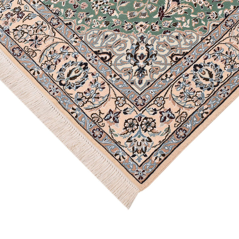 Alfombra Persa - Nain - Real cuadrado  - 152 x 149 cm - verde claro