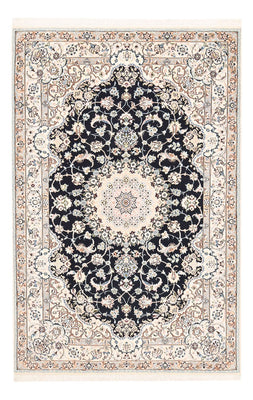 Alfombra Persa - Nain - Real - 252 x 164 cm - azul oscuro