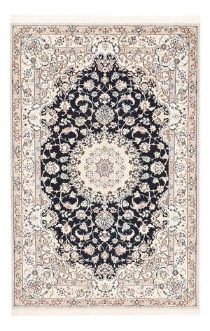 Alfombra Persa - Nain - Real - 252 x 164 cm - azul oscuro