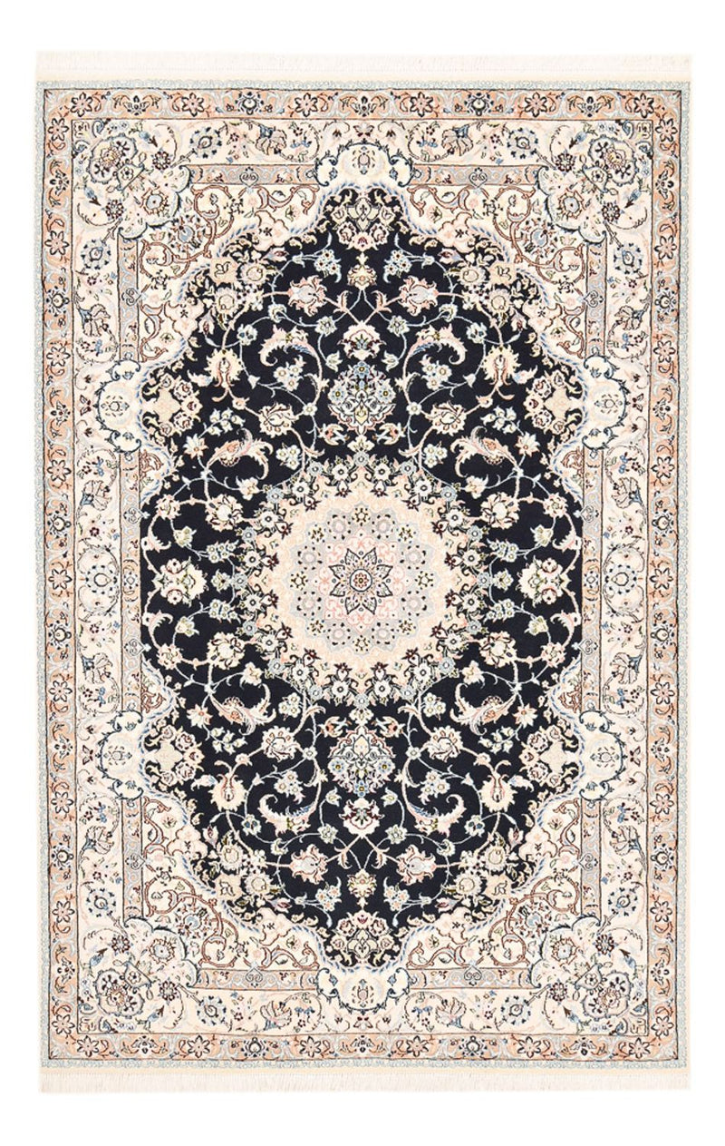 Alfombra Persa - Nain - Real - 252 x 164 cm - azul oscuro