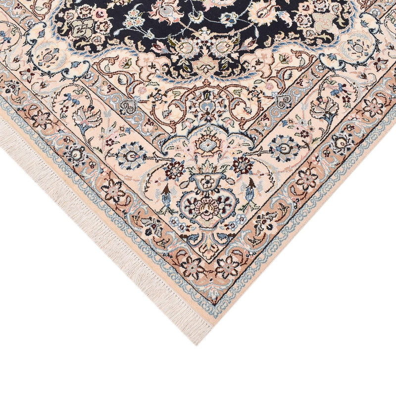 Alfombra Persa - Nain - Real - 252 x 164 cm - azul oscuro