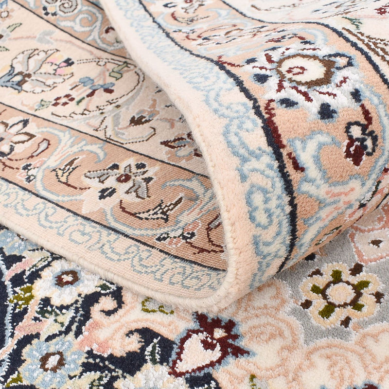 Alfombra Persa - Nain - Real - 252 x 164 cm - azul oscuro