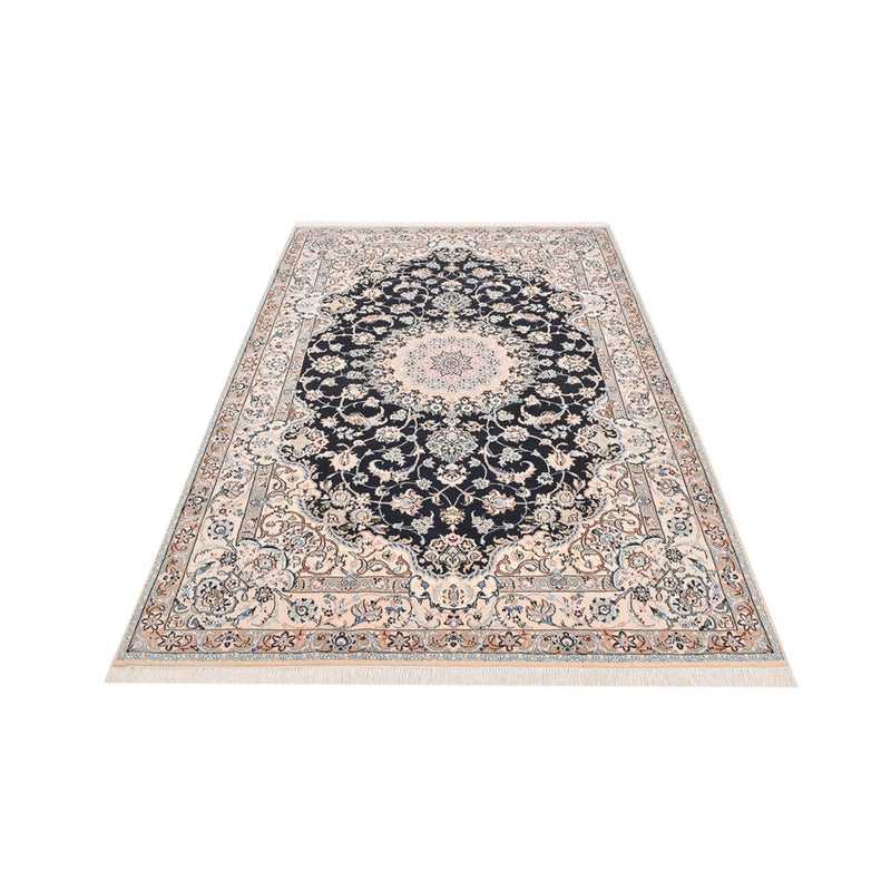 Alfombra Persa - Nain - Real - 252 x 164 cm - azul oscuro